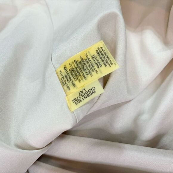 Calvin Klein Skirt Womens 20W Tan Tie-Front Pleated A-Line Midi NWT Preppy - Picture 6 of 9